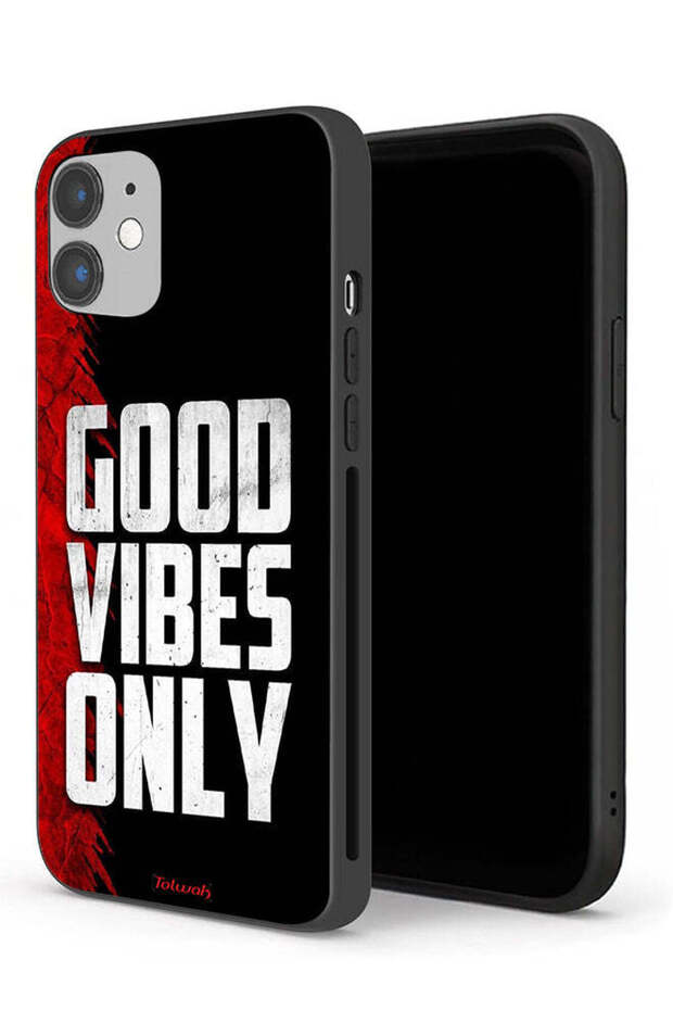 جراب حماية لجهاز Apple iPhone 12 - Good Vibes فقط