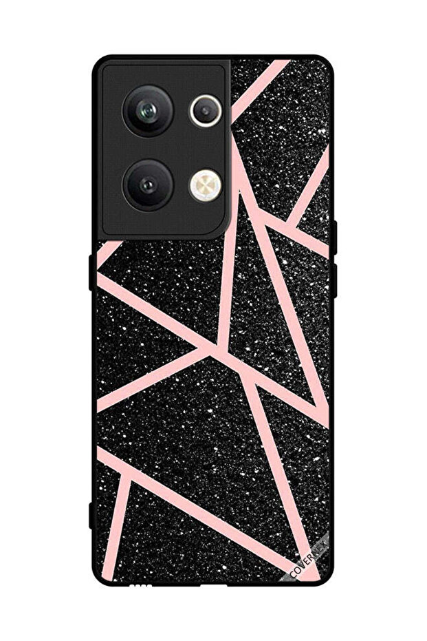 غطاء حماية لهاتف Oppo Reno 9 Pro Plus بنمط بريقات ومسارات