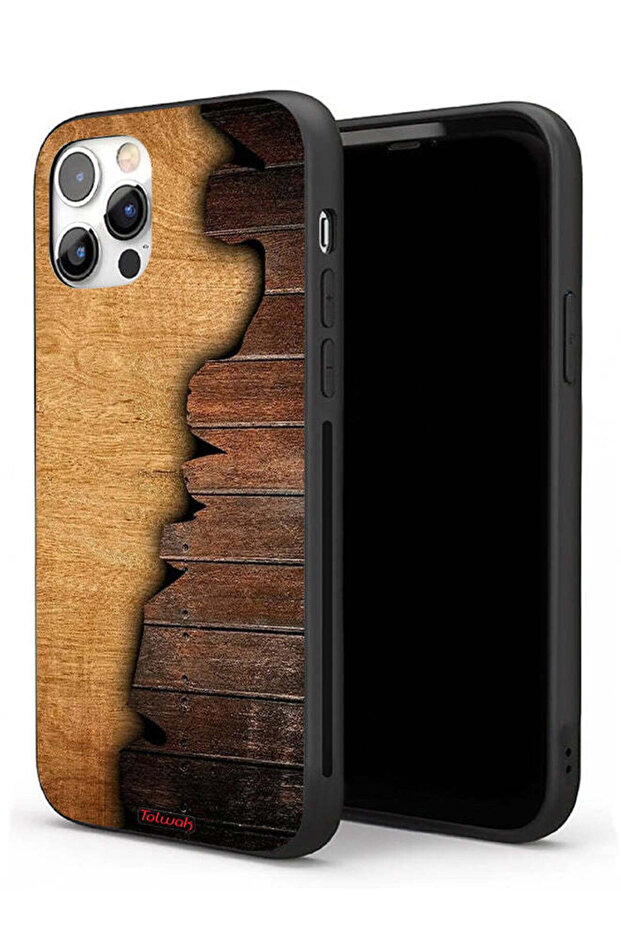 جراب حماية لجهاز Apple iPhone 11 Pro Max بنمط خشبي عتيق
