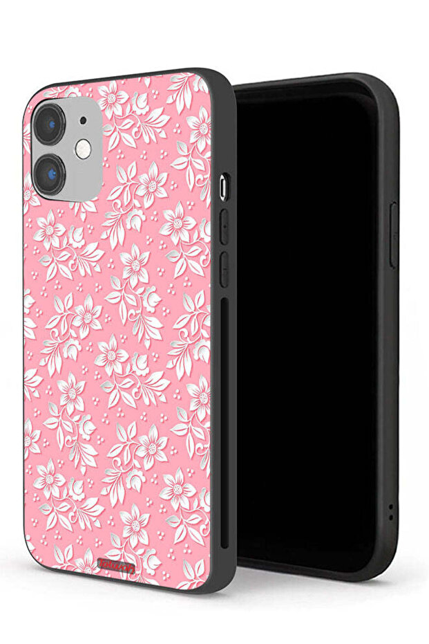 جراب حماية لجهاز Apple iPhone 12 بنمط خلفية زهور - 1