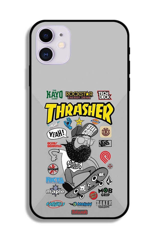 Apple iPhone 12 Protective Case Thrasher Sticker - 2