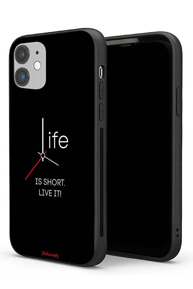 Apple iPhone 11 Protective Case Life Is Short Live It