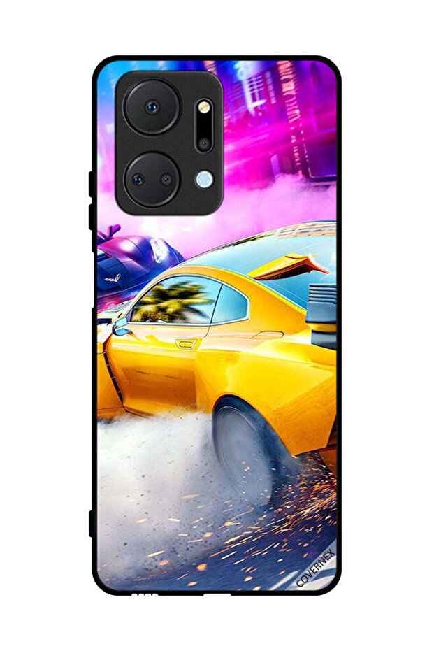 غطاء حماية لهاتف Honor X7a Racing Car