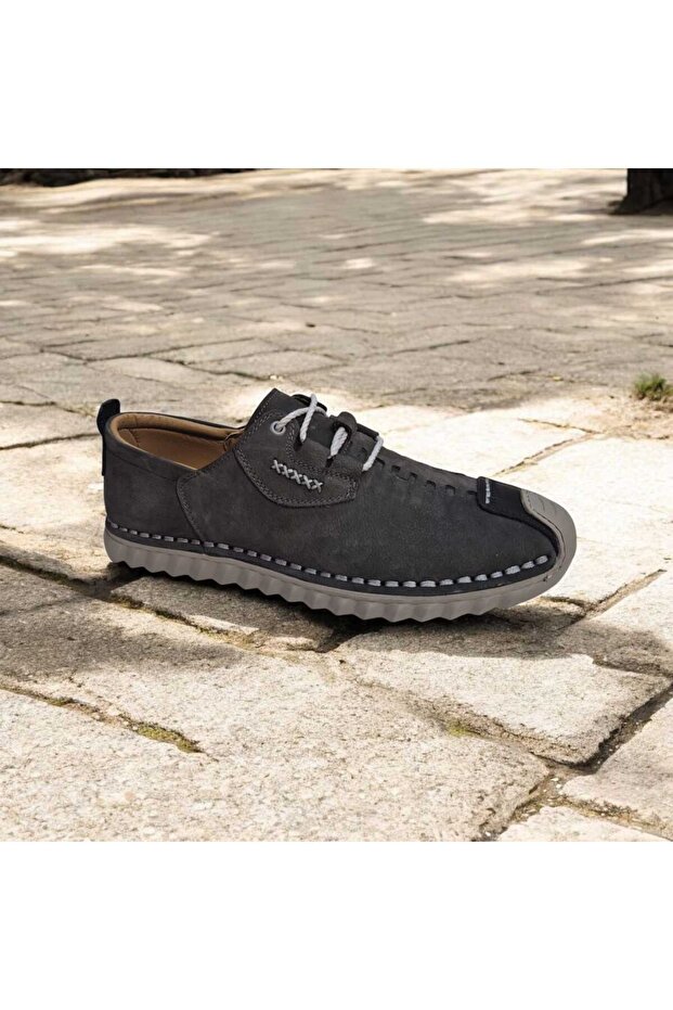Men's 100% Genuine Leather Flexible Rubber Sole Orthopedic Summer Casual and Comfortable Walking Shoes