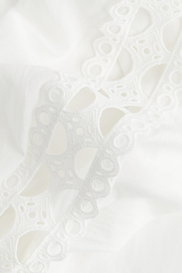 Dantel Şeritli Bluz - 4