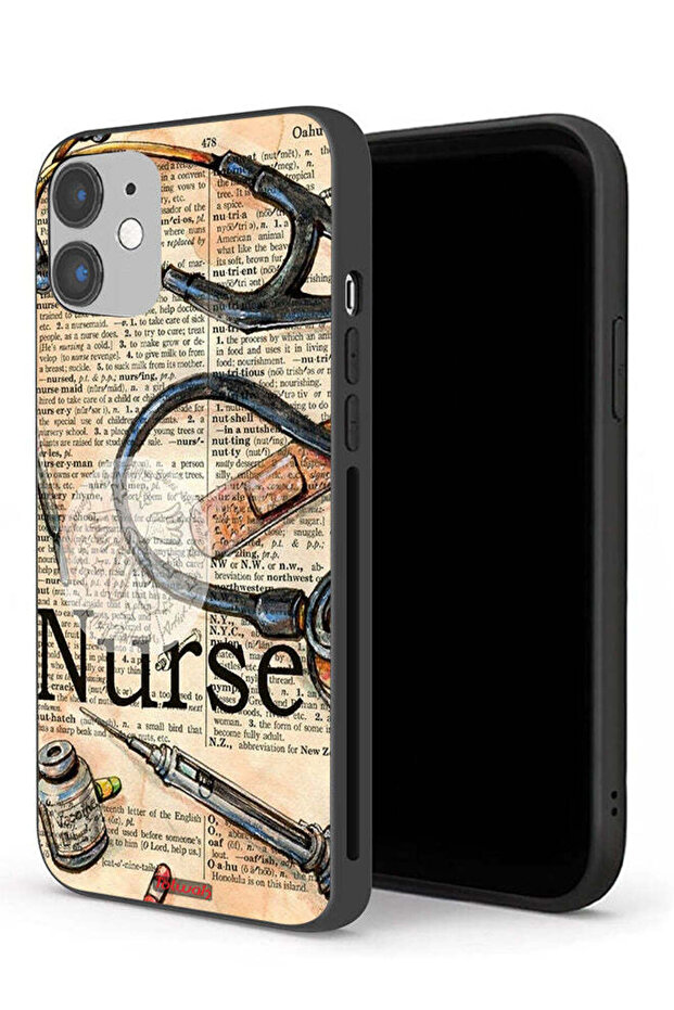 جراب حماية لجهاز Apple iPhone 12 بتصميم أدوات ممرضة عتيقة