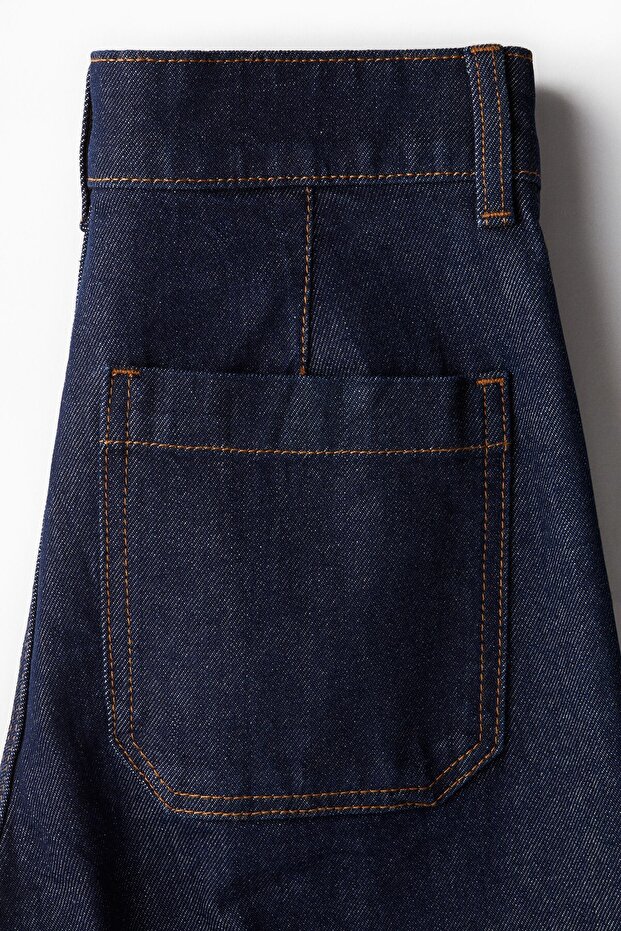 Wide High Ankle Jeans - 7