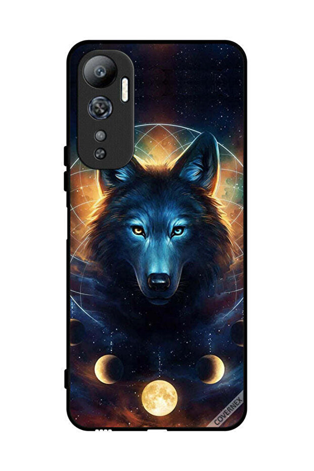 غطاء حماية لهاتف Infinix Hot 20 - ذئب في الفضاء