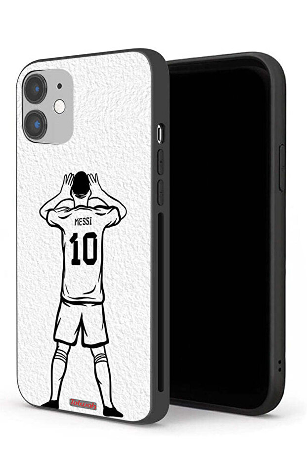جراب حماية لجهاز Apple iPhone 12 بتصميم ميسي سكيتش