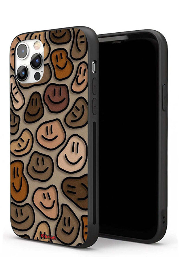 غطاء حماية لجهاز Apple iPhone 11 Pro برسومات وجوه مبتسمة