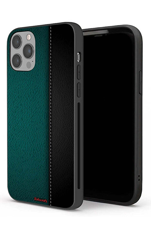 جراب حماية جلدي منقوش لهاتف Apple iPhone 12 Pro - 1