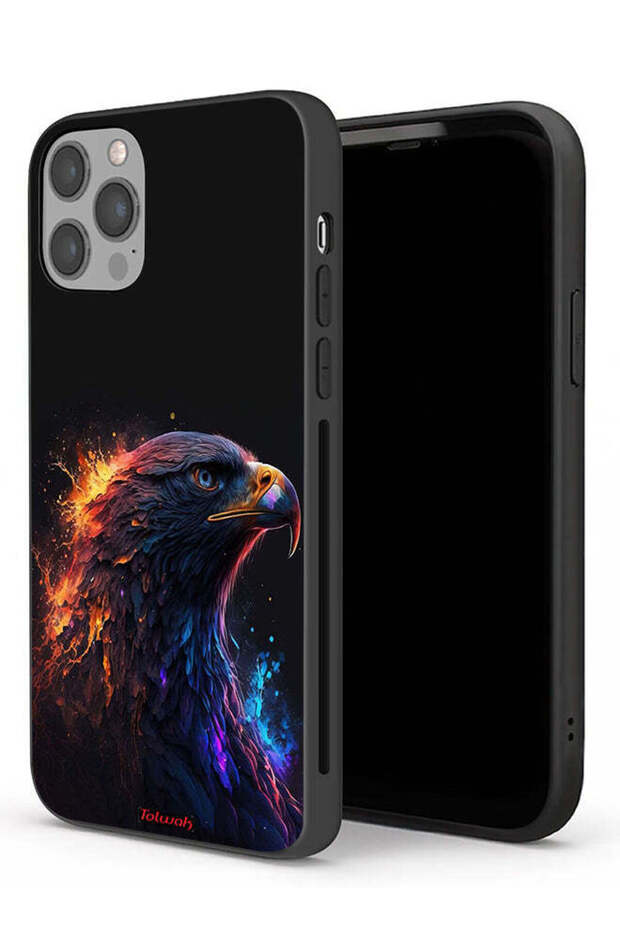 جراب حماية لجهاز Apple iPhone 12 Pro Max بتصميم فن النسر