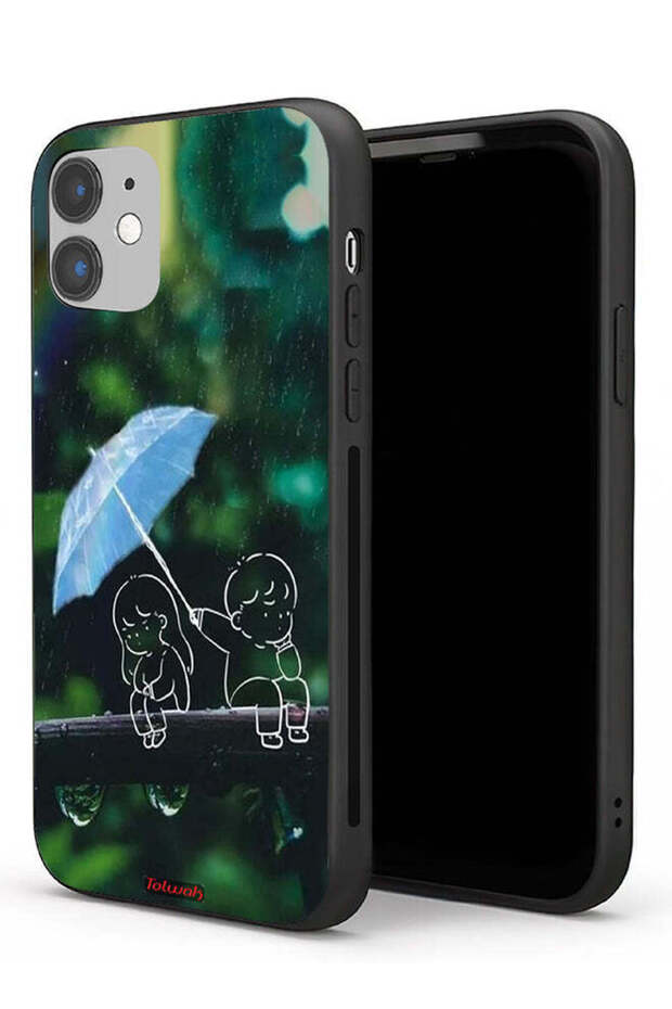 Apple iPhone 11 Protective Case Couple Abstract Art