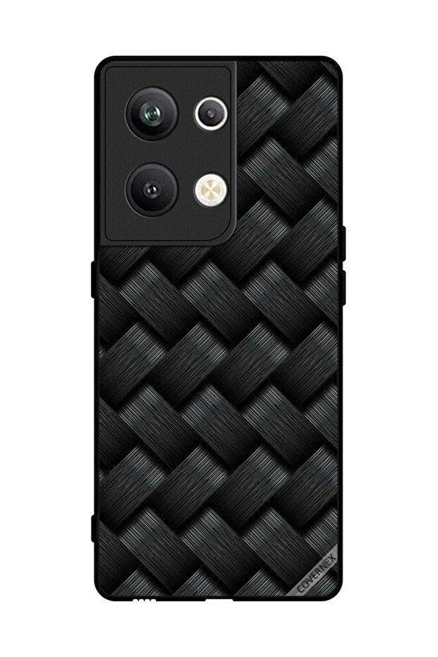 غطاء حماية لهاتف Oppo Reno 9 Pro Plus بنمط خطوط داكنة