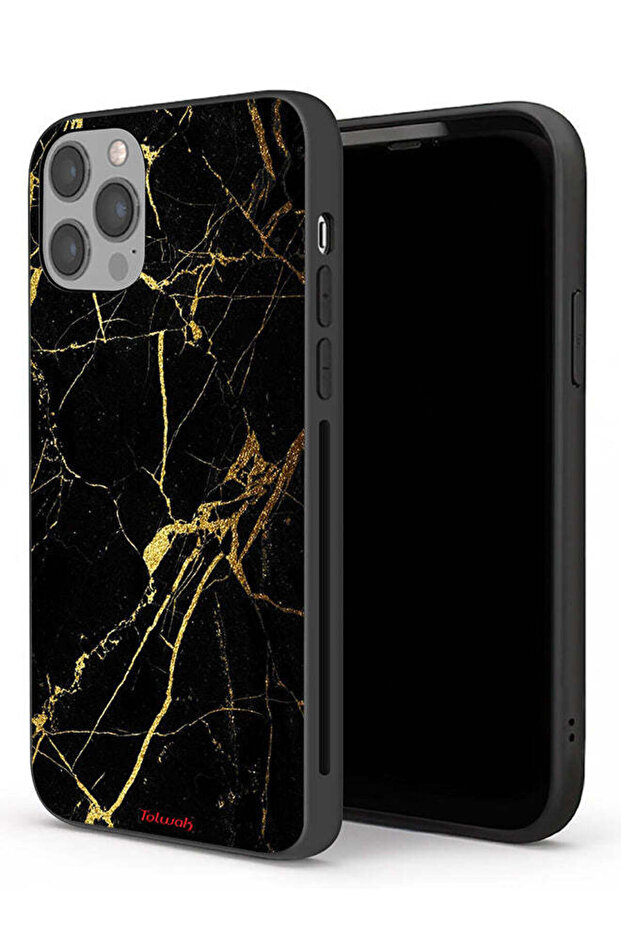 جراب حماية رخامي متشقق لجهاز Apple iPhone 12 Pro