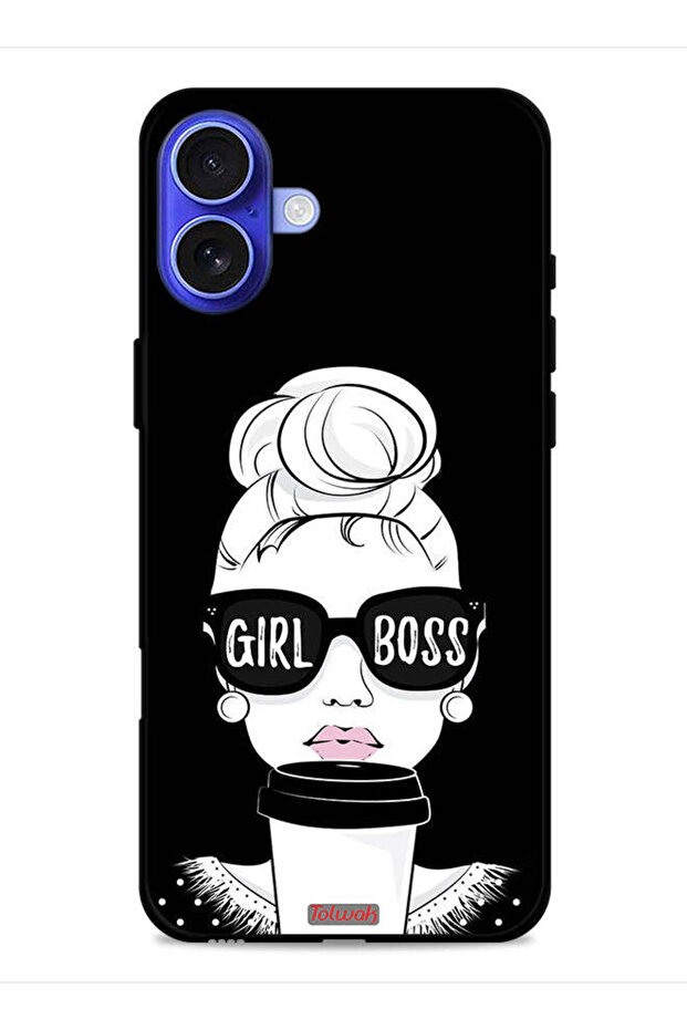 غطاء حماية لهاتف Apple iPhone 16 Plus بتصميم Girl Boss