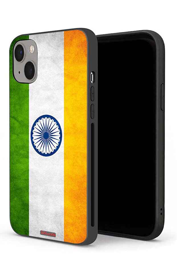 جراب حماية لجهاز Apple iPhone 13 mini بعلم هندي مضيء