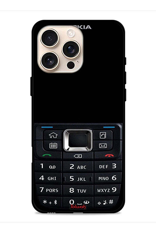 غطاء حماية لجهاز Apple iPhone 16 Pro Max بنمط هاتف قديم