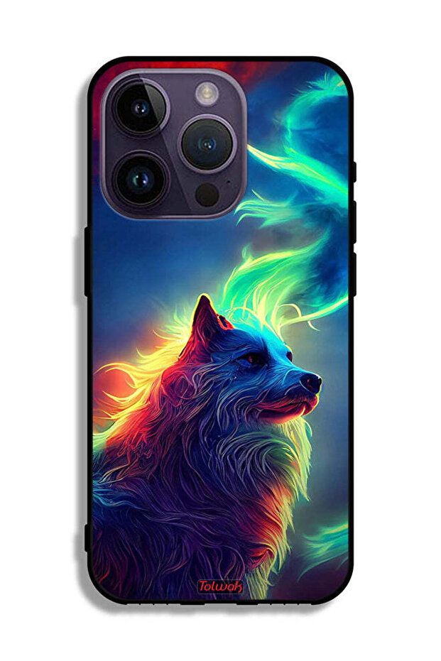 غطاء حماية لجهاز ابل ايفون 14 برو - الذئب - 2