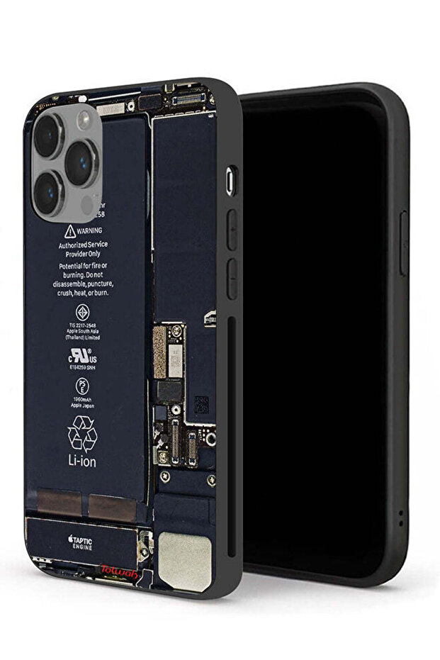 جراب حماية لهاتف Apple iPhone 14 Pro Max بنمط دائرة الهاتف