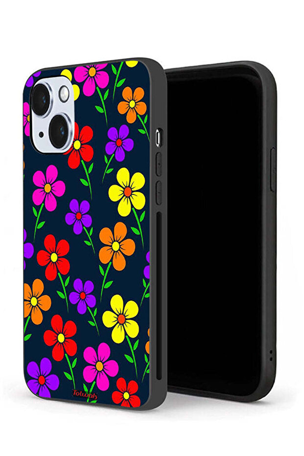 Apple iPhone 14 Plus Protective Case Colorful Flowers