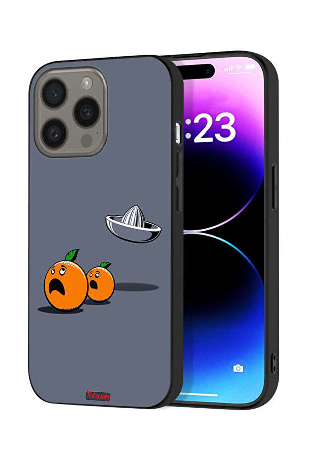 غطاء حماية لجهاز Apple iPhone 15 Pro Max بتصميم فني رقمي بسيط وفكاهي