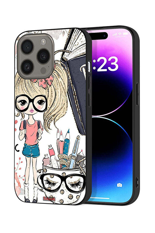 Apple iPhone 15 Pro Max Protective Case Cover Unicorn Girl Art