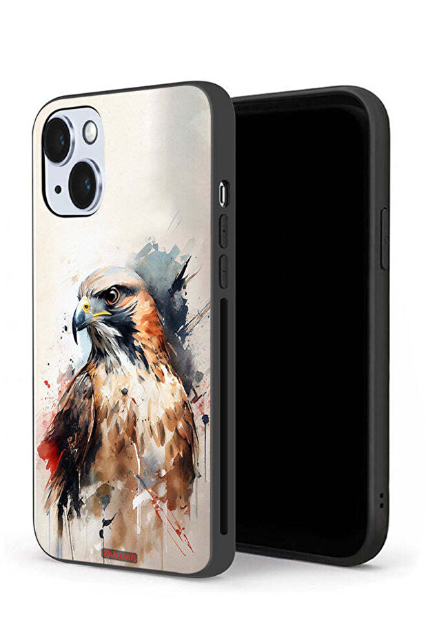 جراب حماية لجهاز Apple iPhone 14 Plus بتصميم نسر تجريدي