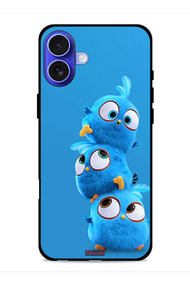 Apple iPhone 16 Plus Protective Case Cover Cute Birds