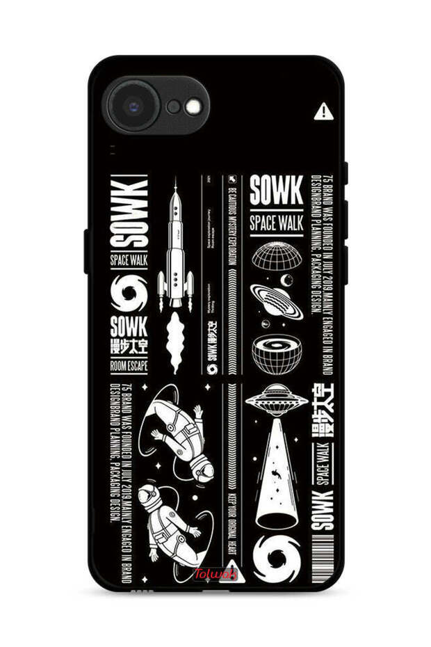 غطاء حماية لجهاز Apple iPhone 16e - ملصق Sowk Space Walk