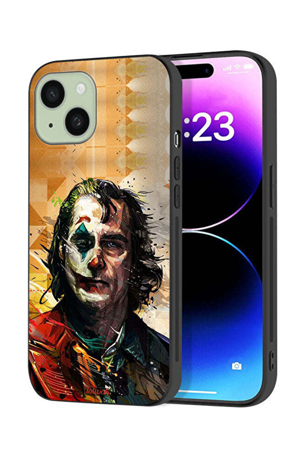 Apple iPhone 15 Plus Protective Case Cover Joker Paint Art
