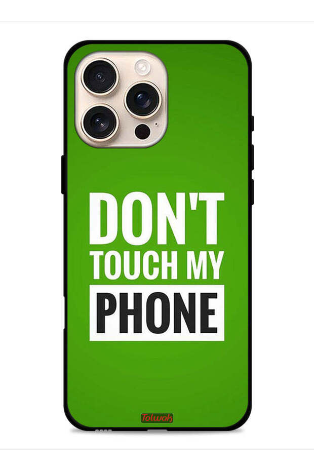 غطاء حماية لجهاز Apple iPhone 16 Pro Max - لا تلمس هاتفي