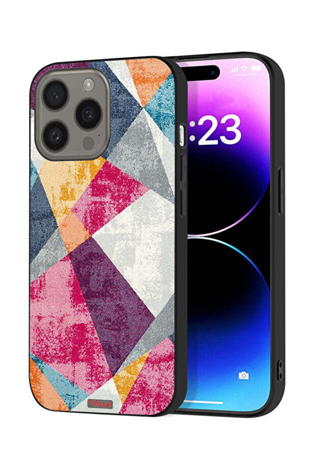 غطاء حماية لجهاز Apple iPhone 15 Pro بنمط طلاء - 1