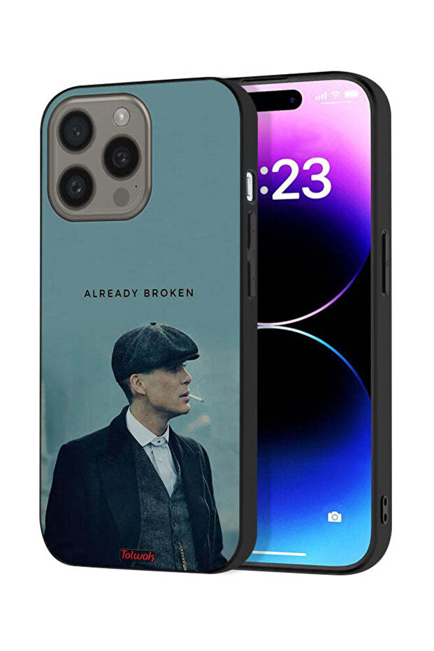 غطاء حماية لجهاز Apple iPhone 15 Pro مكسور بالفعل
