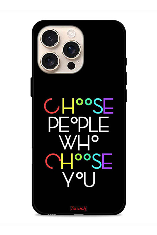 غطاء حماية لجهاز Apple iPhone 16 Pro - اختر الأشخاص الذين يختارونك