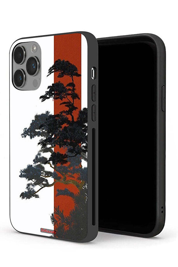 جراب حماية لجهاز Apple iPhone 14 Pro Max بتصميم شجرة فنية - 1