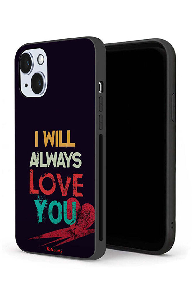 جراب حماية لجهاز Apple iPhone 14 Plus، سأحبك دائمًا