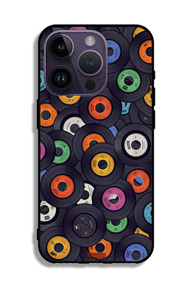 جراب حماية لجهاز Apple iPhone 14 Pro بنمط CDs - 2