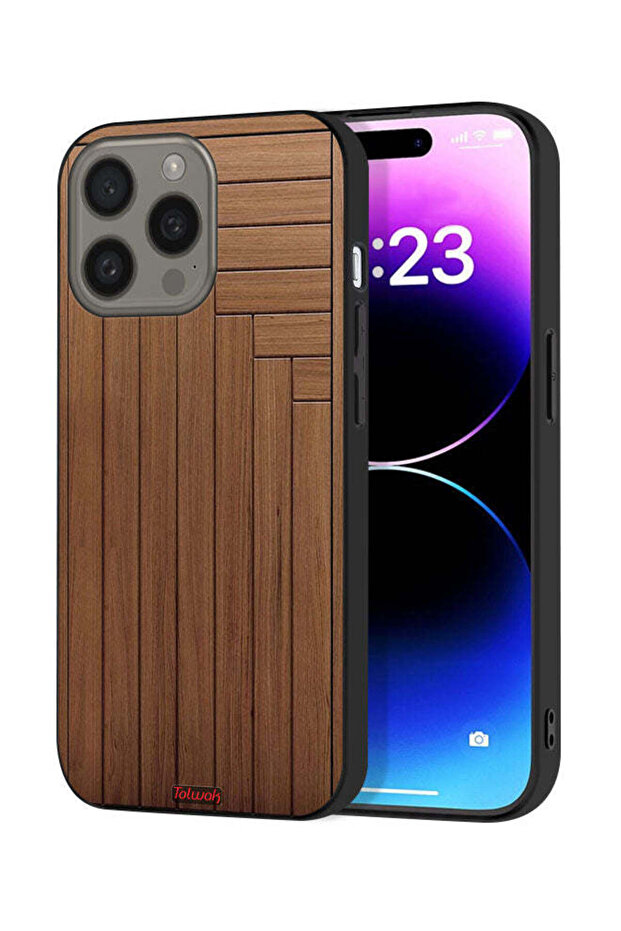 غطاء حماية لجهاز Apple iPhone 15 Pro Max بنمط الباب - 1