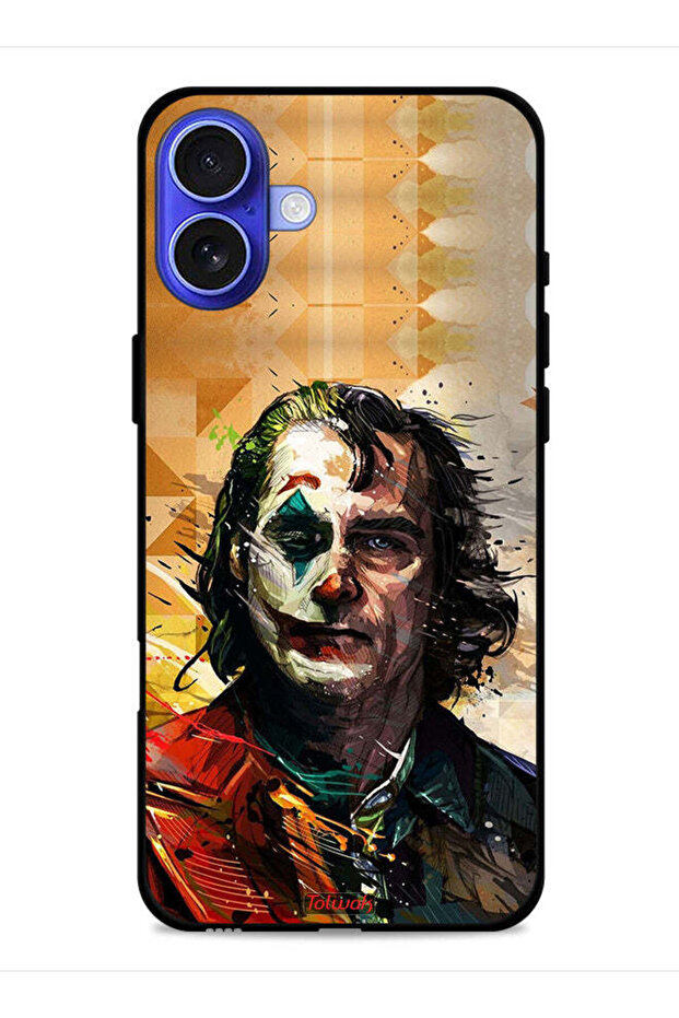 غطاء حماية لجهاز Apple iPhone 16 برسومات فنية من Joker Paint