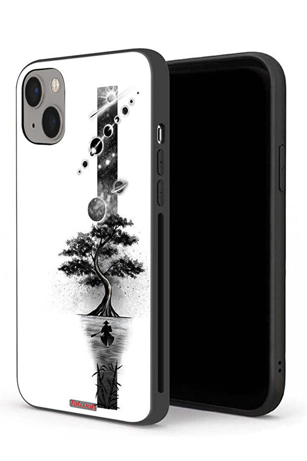 جراب حماية لجهاز Apple iPhone 13 mini بتصميم فن الأرض والفضاء