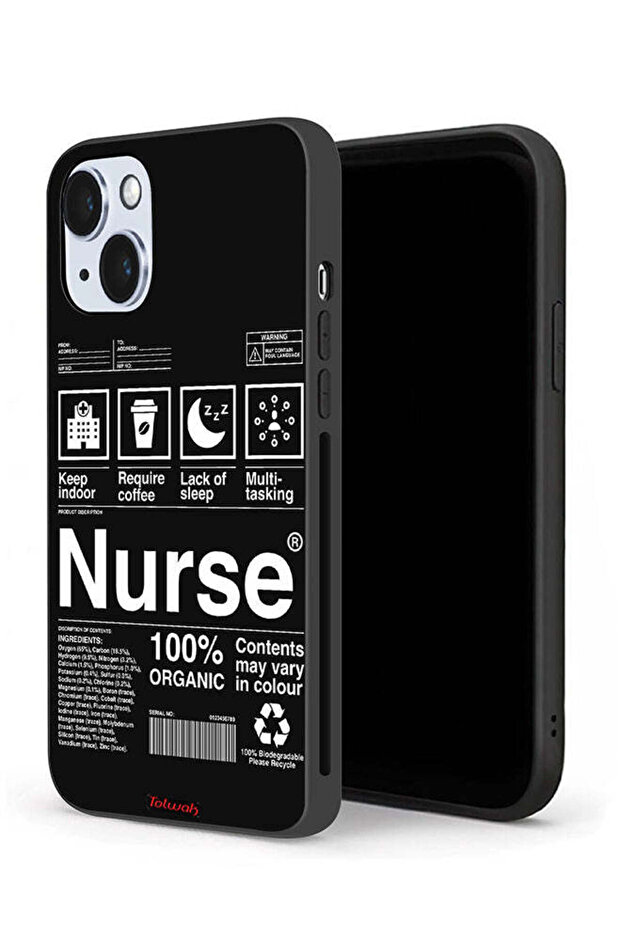 جراب حماية لجهاز Apple iPhone 14 Plus ملصق ممرضة