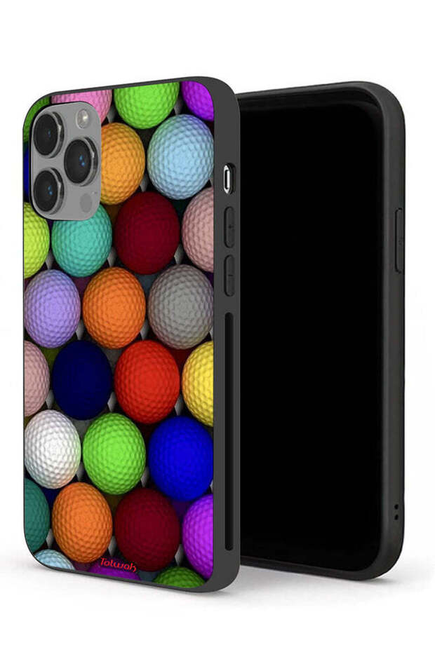 جراب حماية لجهاز Apple iPhone 14 Pro Max بتصميم كرات فنية تجريدية