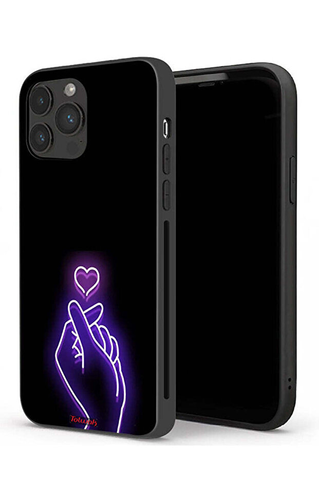 جراب حماية لجهاز Apple iPhone 13 Pro على شكل قلب صغير