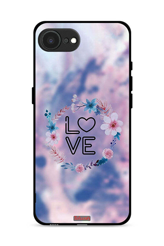 غطاء حماية لجهاز Apple iPhone 16e بتصميم خاتم زهور الحب