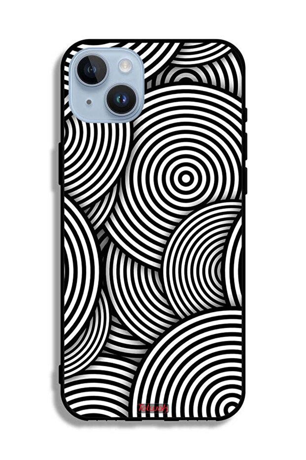 جراب حماية لجهاز Apple iPhone 14 Plus بنمط دوائر وهمية - 2