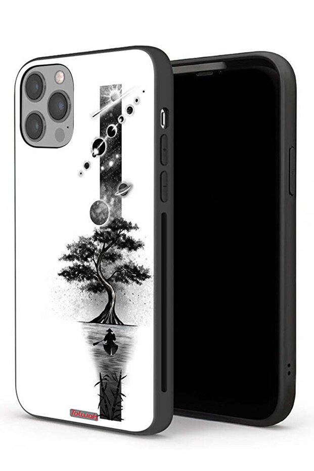 جراب حماية لجهاز Apple iPhone 12 Pro Max بتصميم فن الأرض والفضاء