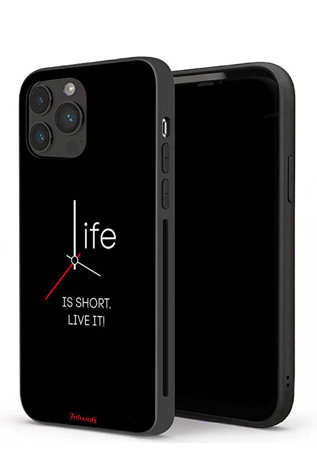 جراب حماية لجهاز Apple iPhone 13 Pro، الحياة قصيرة