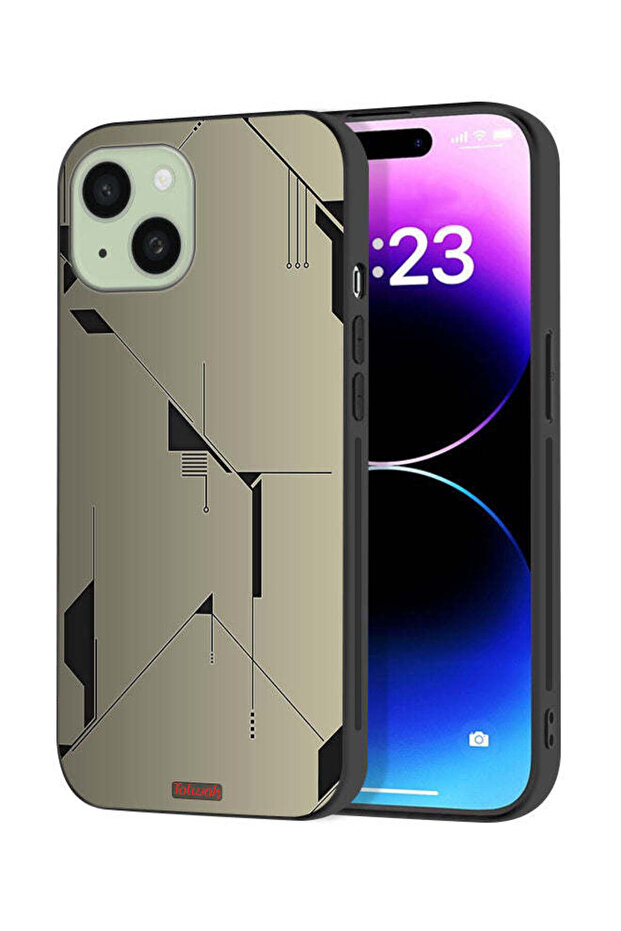 Apple iPhone 15 Plus Protective Case Cover Minimalism Abstract Digital Art
