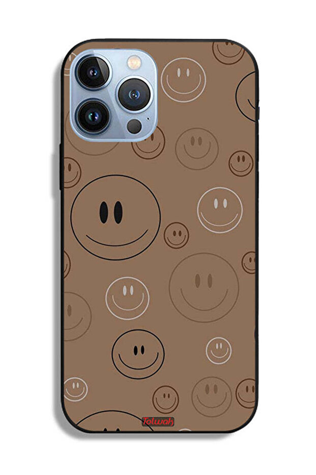 جراب حماية لجهاز Apple iPhone 13 Pro Max بنقشة وجوه مبتسمة - 2